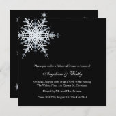 Winterhochzeit Probe Einladung (Vorne/Hinten)