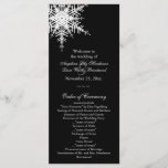 Winterhochzeit Programm<br><div class="desc">Eine schöne Schneeflocke betont dieses Hochzeitsprogramm. Es ist Teil der Winter Wedding Collection und ist in mehreren anderen Farben erhältlich.</div>