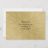 Winterhochzeit Rot Vielen Dank Einladung (Rückseite)