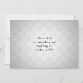 Winterhochzeit Rot Vielen Dank Einladung (Rückseite)