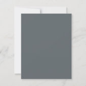 Winterhochzeit | Rustikale Berge RSVP Karte (Rückseite)