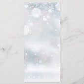 Winterhochzeit Rustikale Flora Danke Platzkarte Menükarte (Rückseite)