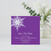 Winterhochzeit Save the Date (Stehend Vorderseite)