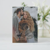 Winterhochzeit Save The Date (Stehend Vorderseite)