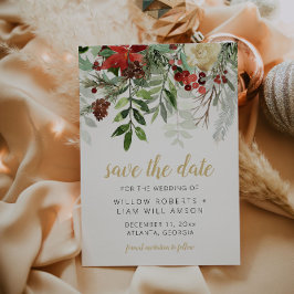 Winterhochzeit Save the Date Einladung