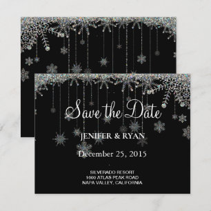 Winterhochzeit Save the Date Einladung