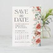 Winterhochzeit Save The Date Karte (Stehend Vorderseite)