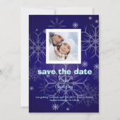 Winterhochzeit, Schneeflocken/Foto/Save the Date Save The Date (Vorderseite)