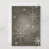 Winterhochzeit, Schneeflocken/Foto/Save the Date Save The Date (Rückseite)