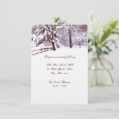 Winterhochzeit schön einladung (Stehend Vorderseite)