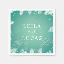 Winterhochzeit Serviette