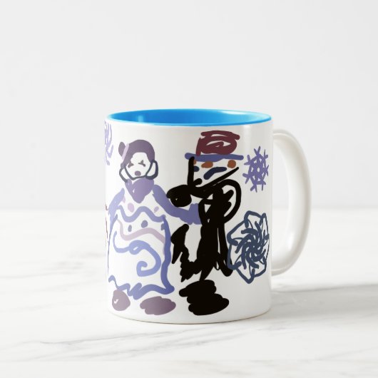 Winterhochzeit  zweifarbige tasse (VorderseiteRechts)