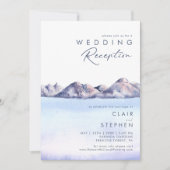 Winterhochzeitempfang Einladung (Vorderseite)