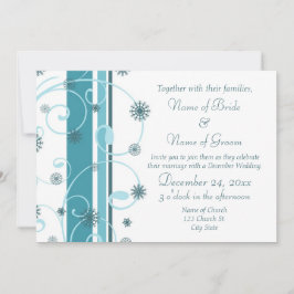 Winterhochzeiten Einladungs-Foto-Karten Einladung