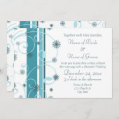 Winterhochzeiten Einladungs-Foto-Karten Einladung (Vorne/Hinten)