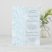 Winterhochzeiten Einladungs-Foto-Karten Einladung (Stehend Vorderseite)