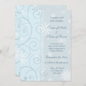 Winterhochzeiten Einladungs-Foto-Karten Einladung (Vorne/Hinten)