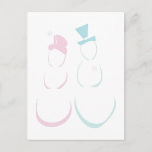 Winterhochzeiten Save the Date Postkarten