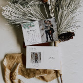 Winterhochzeitkalender Save the Date Postkarte