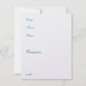 Winterhochzeitpinguine Save the Date (Rückseite)