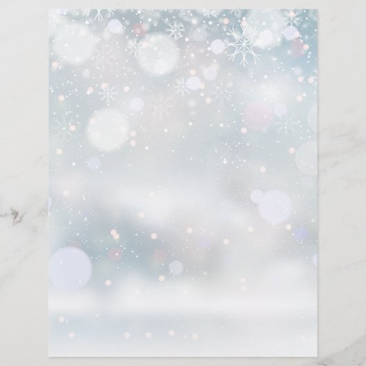 Winterhochzeitplan für Snowflakes (Rückseite)