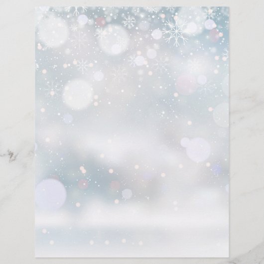 Winterhochzeitplan für Snowflakes (Rückseite)