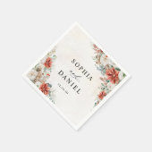 Winterhochzeitsservietten Serviette (Ecke)