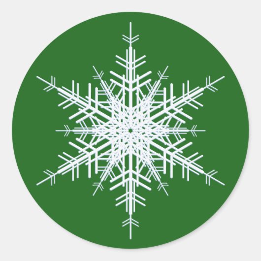 Winterhochzeitsticker Runder Aufkleber (Vorderseite)