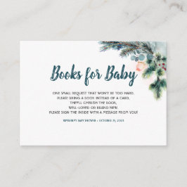 Winterholzbücher für Kinder Begleitkarte