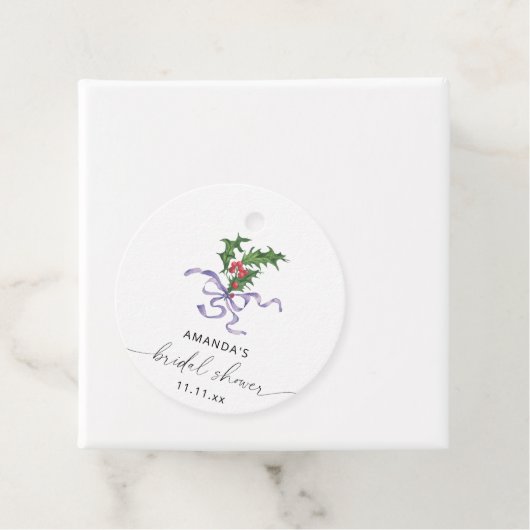 Winterholzzweig - Brautparty Geschenkanhänger (Beispiel)