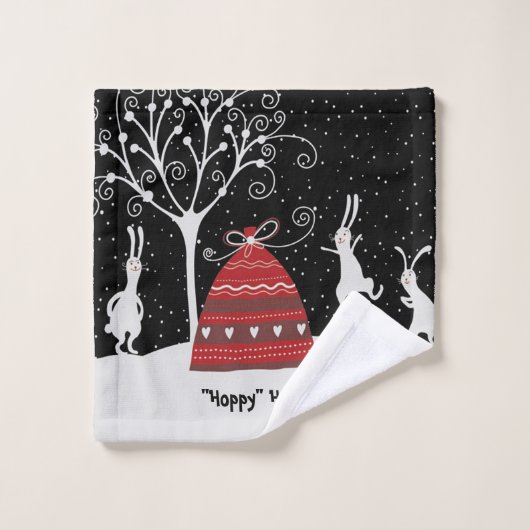 Winterhoppe Holidays Badetuch Set (Waschlappen)