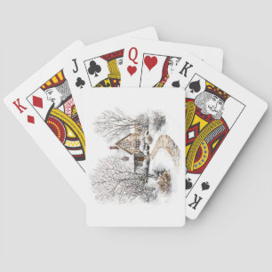 Winterhotelkarten Spielkarten