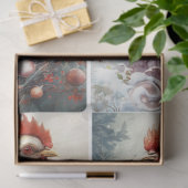 Winterhühner Seidenpapier (Geschenk)