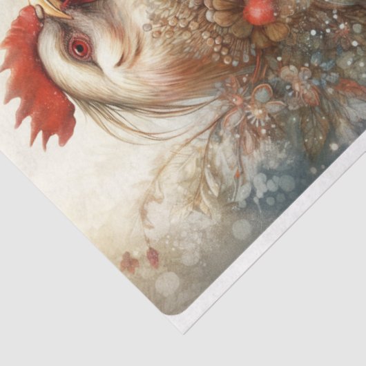 Winterhühner Seidenpapier (Ausschnitt)