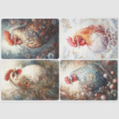 Winterhühner Seidenpapier (Vorderseite)