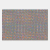 Winterhüllen-Umhüllungspapier Set mit 3 Blättern Geschenkpapier Set (Vorderseite 3)