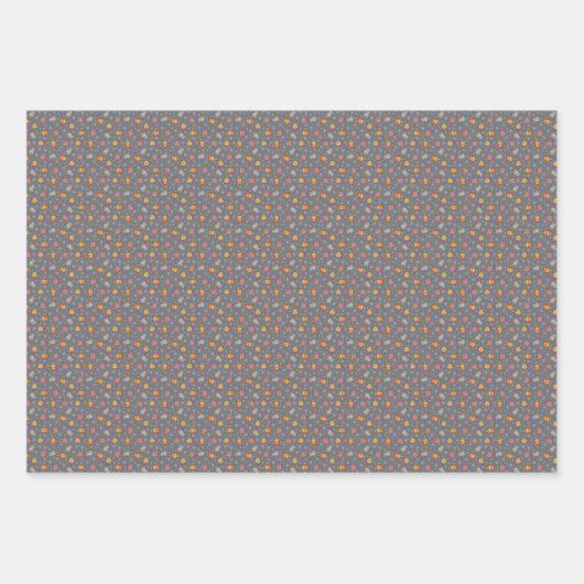 Winterhüllen-Umhüllungspapier Set mit 3 Blättern Geschenkpapier Set (Vorderseite)