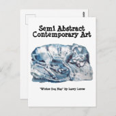 Winterhund Nickerchen Nr. 170101 Postkarte (Vorne/Hinten)