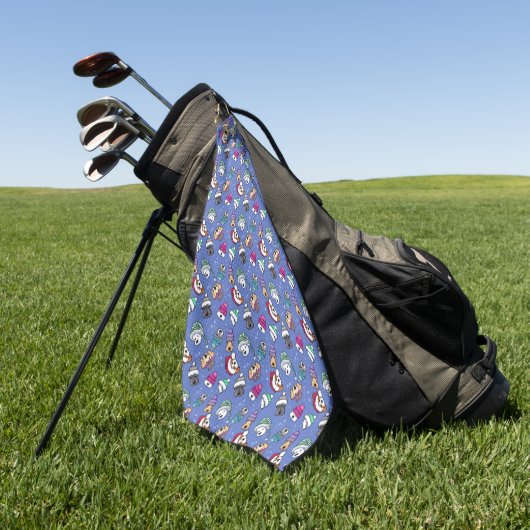 Winterhunde Golfhandtuch (Gras)