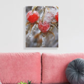 Winterhüpfen in der Rose Leinwanddruck (Insitu (Wohnzimmer))