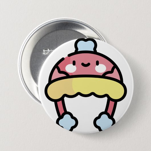 Winterhut Button (Vorne & Hinten)