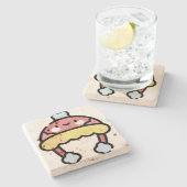 Winterhut Steinuntersetzer (Seitenansicht)