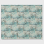 Winterhütte Geschenkpapier (Flach)