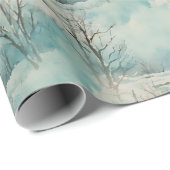 Winterhütte Geschenkpapier (Rolleneckpunkt)