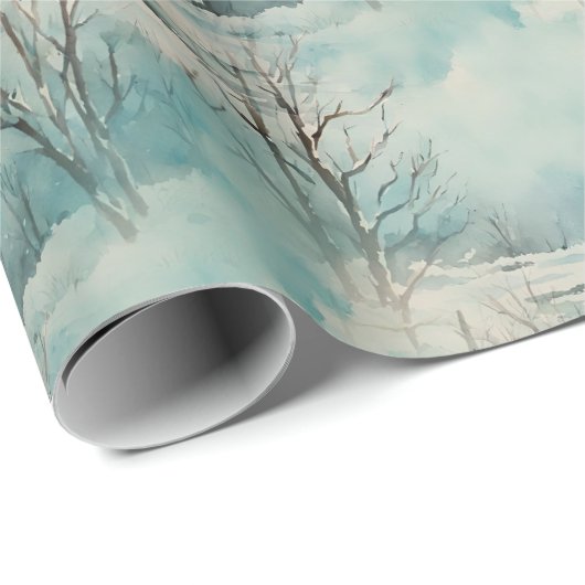 Winterhütte Geschenkpapier (Rolleneckpunkt)