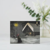 Winterhütte POSTCARD Postkarte (Stehend Vorderseite)