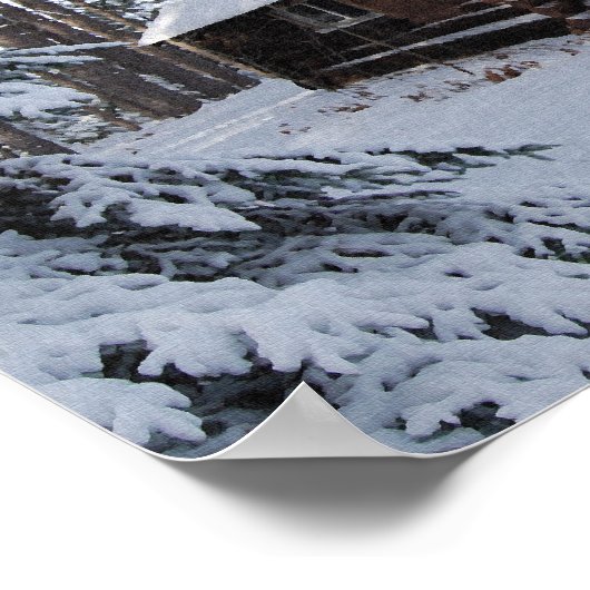 Winterhütte Poster (Ecke)