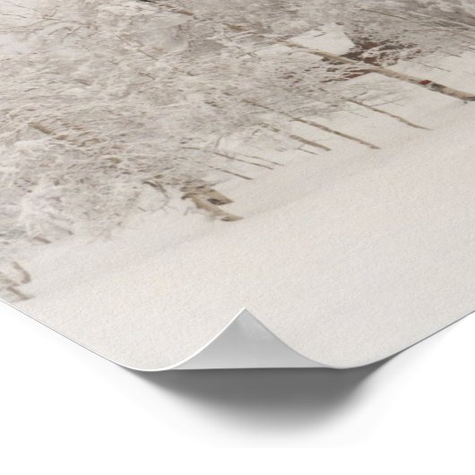 Winterhütte Poster (Ecke)