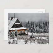 Winterhütte. Postkarte (Vorne/Hinten)
