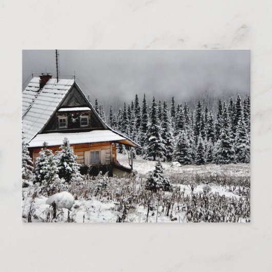 Winterhütte. Postkarte (Vorderseite)